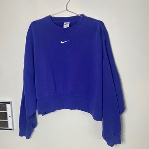 Purple High-low Nike Sweatshirt